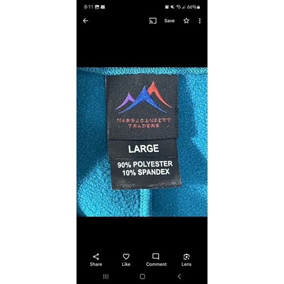 Narragansett Traders Vest Women Size L Blue Casual Full Zip with Pockets Outdoor - Picture 5 of 5